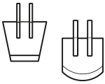 Spades for spading machines